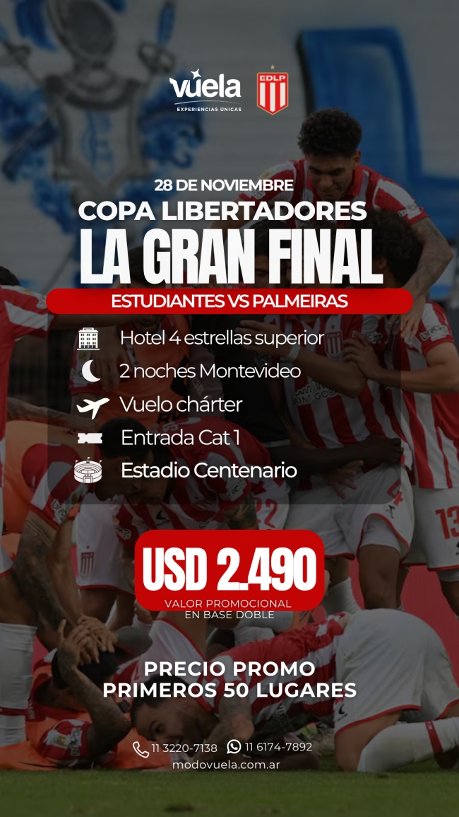 Estudiantes Finalista de Copa Libertadores