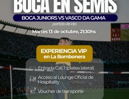 Semifinales Ida Sudamericana: Boca Juniors vs. Vaso Da Gama en La Bombonera