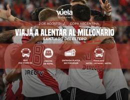 River vs San Martn en Santiago del Estero en BUS